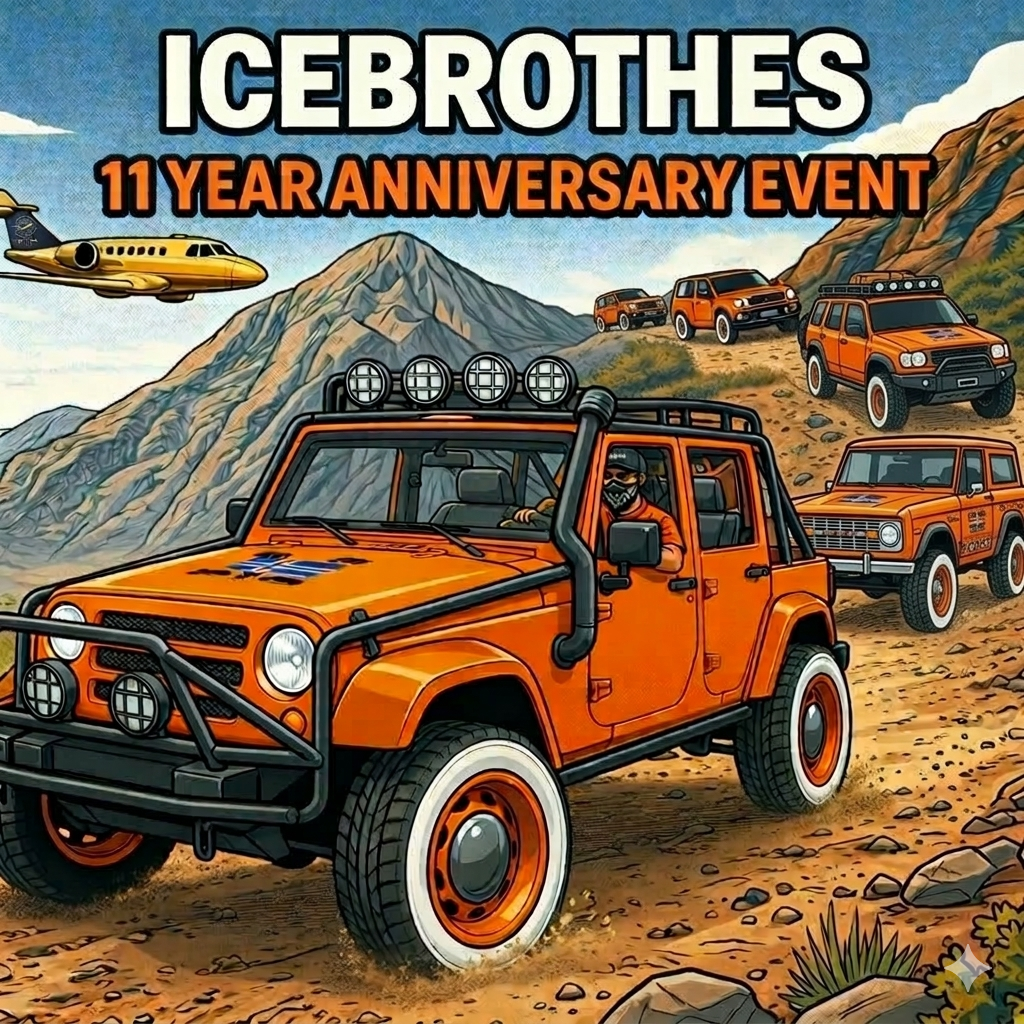 11 ára Icebrothes afmælisauglýsing